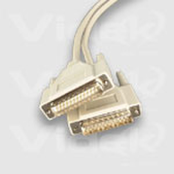 Videk DB25M / DB25F - 3M DB25M DB25F Grey cable interface/gender adapter