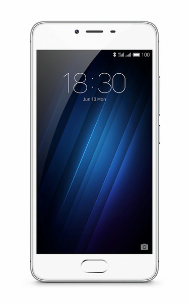 Meizu M3s Dual SIM 4G 16GB Silber, Weiß Smartphone
