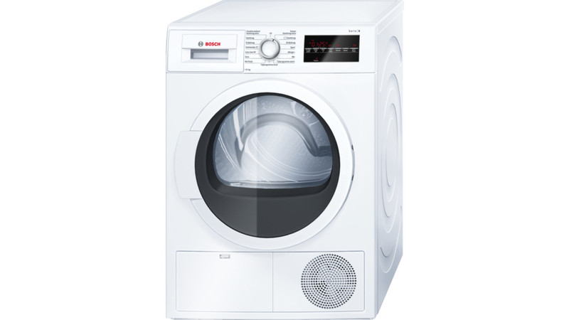 Bosch Serie 6 WTG86400NL Отдельностоящий Фронтальная загрузка 8кг B Белый сушилка для белья