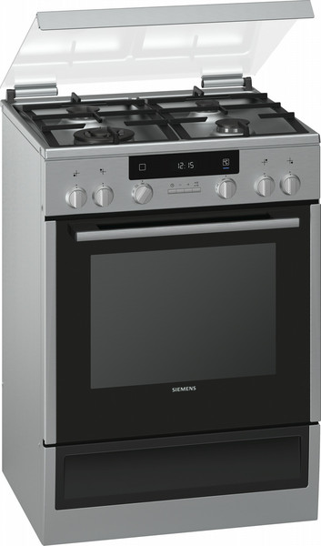 Siemens iQ300 Freistehend Gas hob A Edelstahl