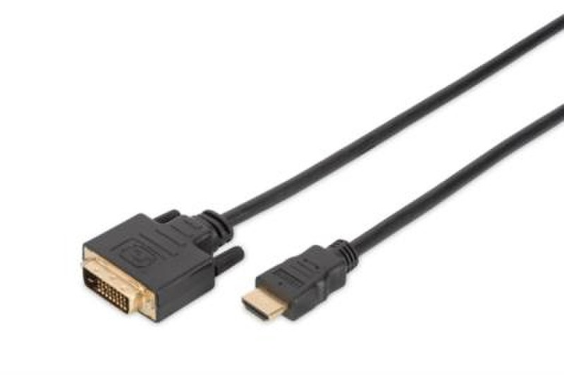 Digitus 2m, HDMI/DVI-D 2м HDMI DVI-D Черный