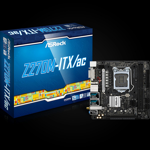 Asrock Z270M-ITX/ac Intel Z270 LGA 1151 (Socket H4) Mini ITX материнская плата