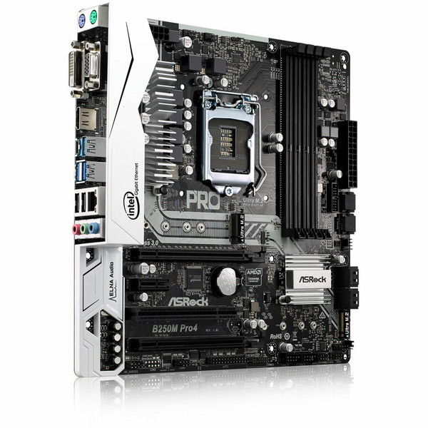 Asrock B250M Pro4 Intel B250 LGA 1151 (Socket H4) Микро ATX материнская плата