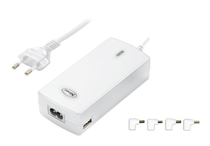 Trust 75W Compact Power Adapter for Netbook UK White power adapter/inverter