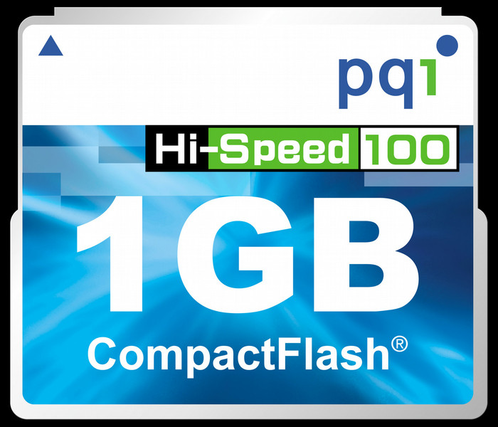 PQI Compact Flash 100x, 1Gb 1ГБ CompactFlash карта памяти