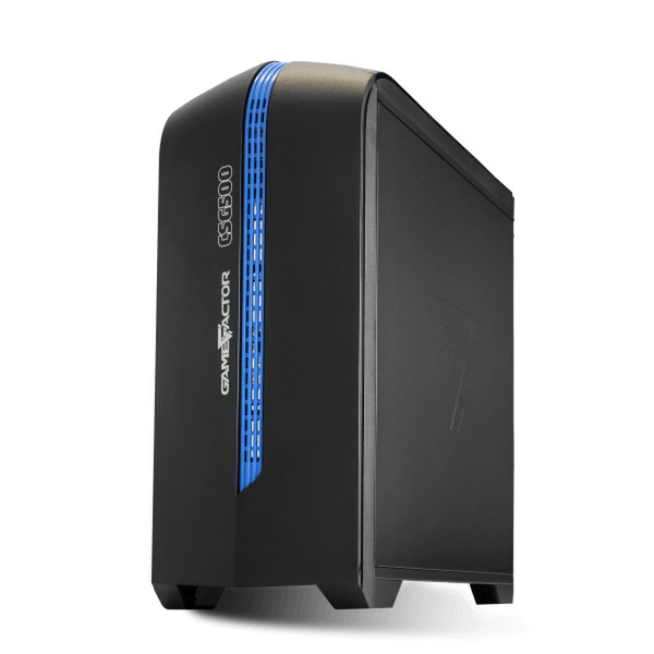 Vorago CSG500 Desktop Black,Blue computer case