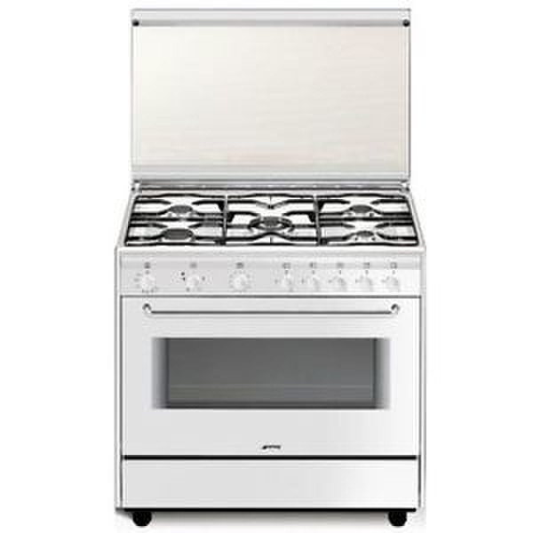 Smeg SB91GV9 Freistehend Gas hob A Weiß Küchenherd