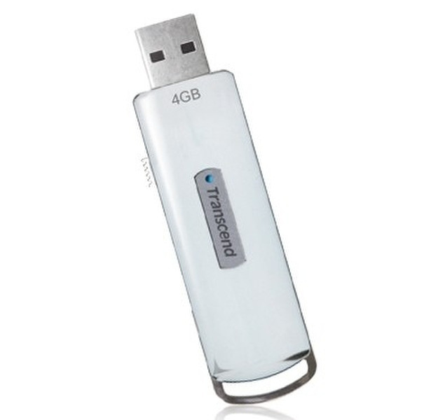 Transcend JetFlash V15 4GB 4GB USB 2.0 Type-A White USB flash drive