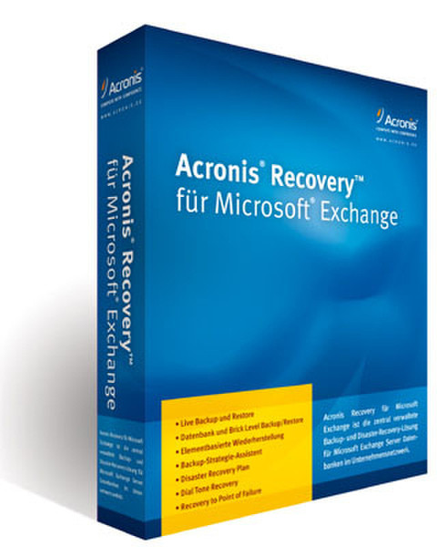 Acronis Recovery MS Exchange Standard Server