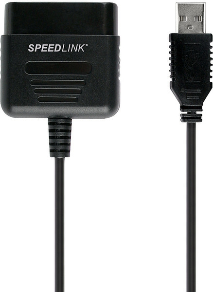SPEEDLINK PS2 - PC Gamepad Converter USB PS2 Black cable interface/gender adapter