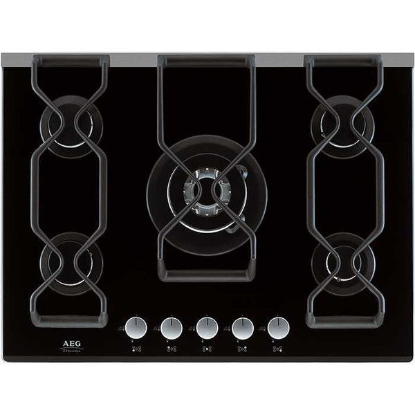 AEG 79554GB built-in gas heater Встроенный Gas hob Черный