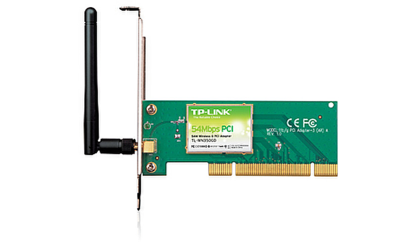 TP-LINK 54Mbps Wireless PCI Adapter Внутренний 54Мбит/с сетевая карта