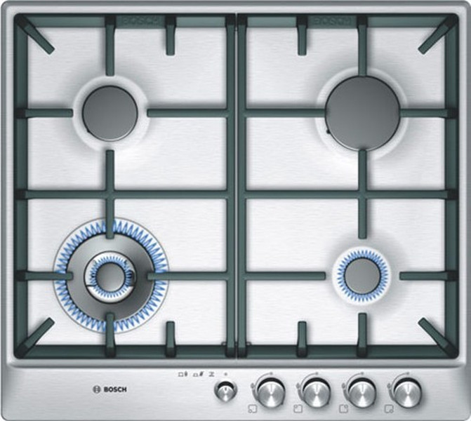 Bosch PCH615M90E built-in Combi Brushed steel hob