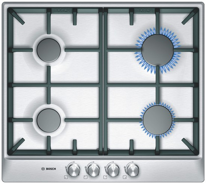 Bosch PCP615C90N Встроенный Gas hob Нержавеющая сталь плита