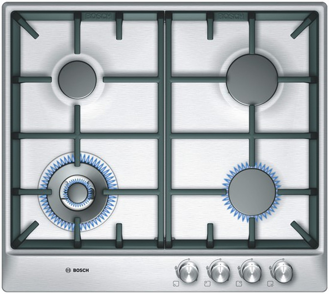 Bosch PCH615C90N Встроенный Gas hob Нержавеющая сталь плита