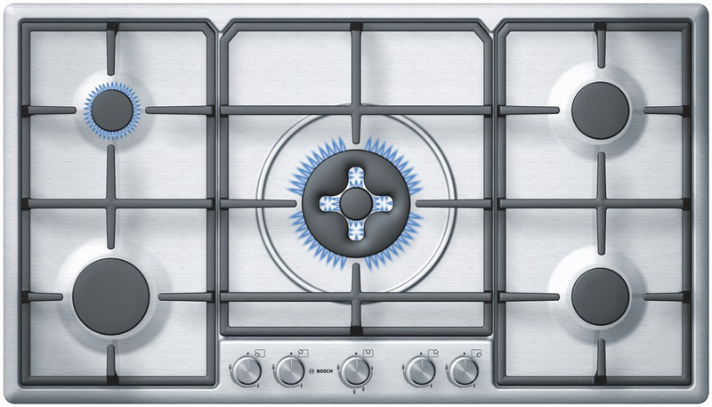 Bosch PCR915B90N Встроенный Gas hob Нержавеющая сталь плита