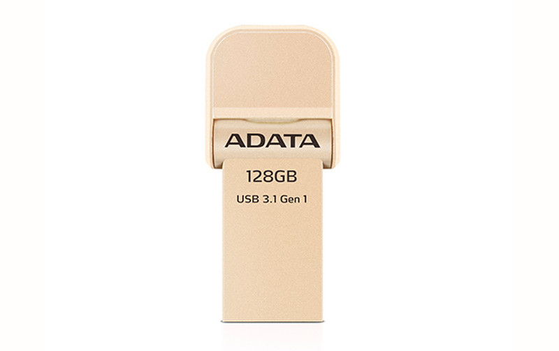 ADATA AI920 128GB USB 3.0 (3.1 Gen 1) Type-A Gold USB flash drive