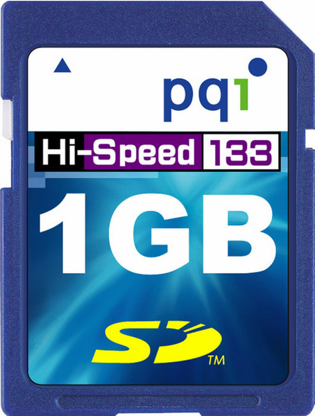 PQI Secure Digital 133x, 1Gb 1GB SD Speicherkarte