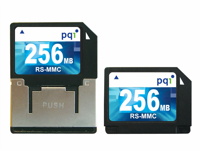 PQI RS-MMC card, 256Mb 0.25GB MMC memory card