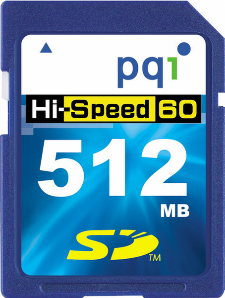 PQI Secure Digital 60x, 512Mb 0.5ГБ SD карта памяти