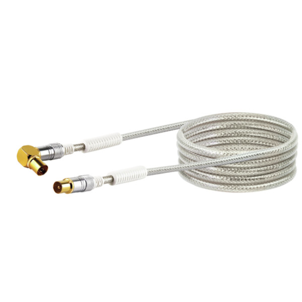 Schwaiger KVKWHD150 531 5м IEC IEC Прозрачный коаксиальный кабель