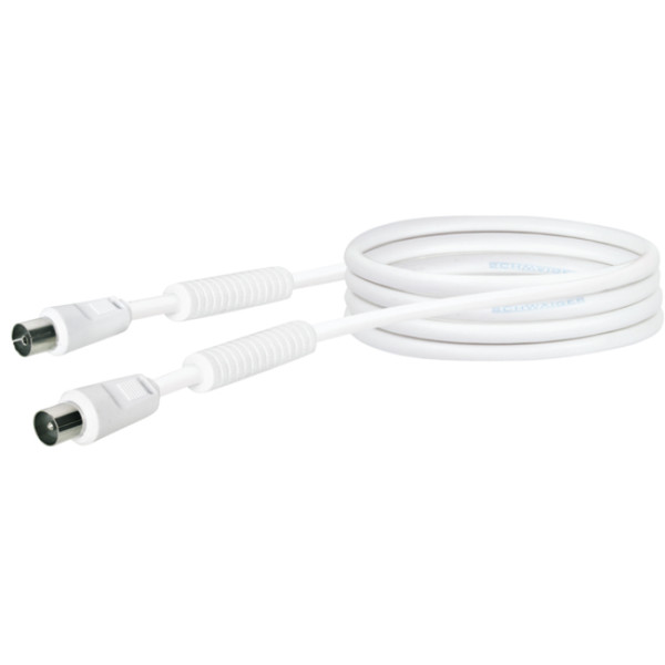 Schwaiger KVKF15 532 1.5м IEC IEC Белый коаксиальный кабель