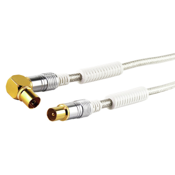 Schwaiger KVKWHD100 531 10м IEC IEC Прозрачный коаксиальный кабель