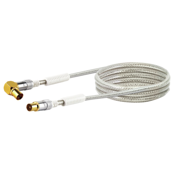 Schwaiger KVKWHD15 531 1.5м IEC IEC Прозрачный коаксиальный кабель