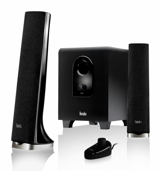 Hercules XPS 2.1 40 Slim 2.1channels 32W Black speaker set