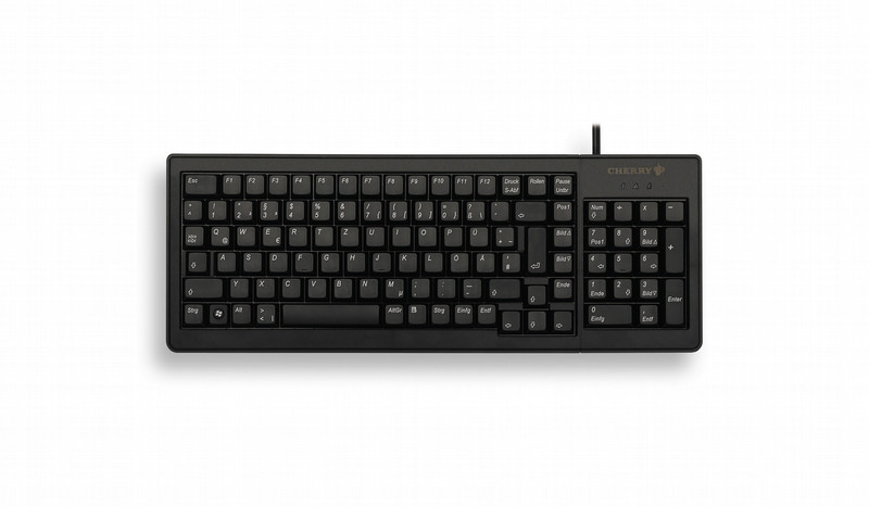 Cherry XS G84-5200 USB+PS/2 QWERTY Английский Черный клавиатура