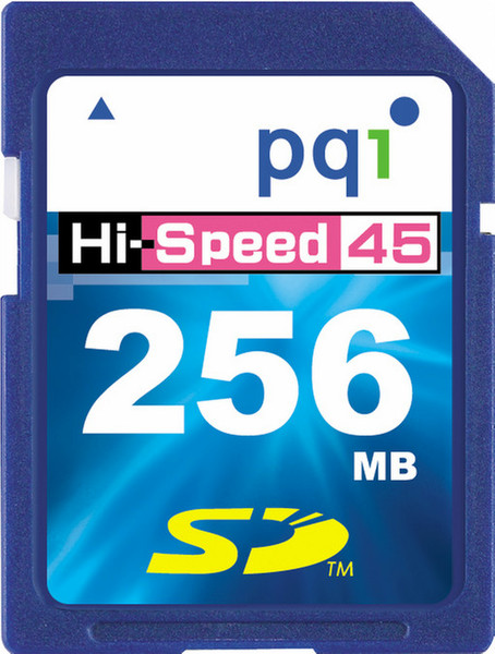 PQI Secure Digital 45x, 256Mb 0.25GB SD memory card