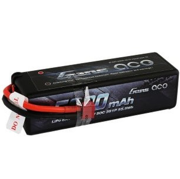 Gens ace B-50C-5000-3S1P-HardCase-15 Lithium Polymer 5000mAh 11.1V rechargeable battery