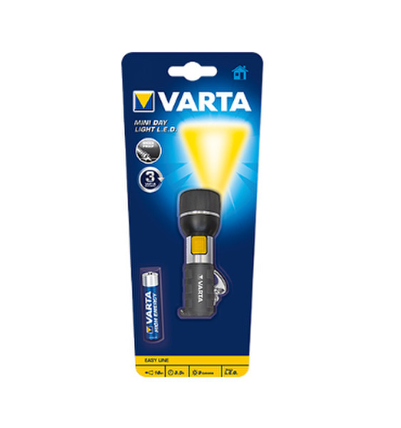 Varta Mini Day Light 1AAA Schlüsselanhänger-Blinklicht LED Schwarz