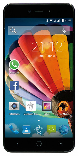 Mediacom PhonePad Duo G515 Dual SIM 8GB Black,Gold smartphone