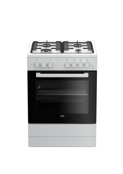 Beko FSE62110DW Freestanding Gas hob A White cooker