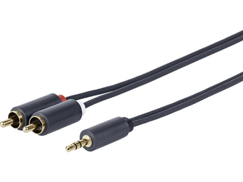 VivoLink PROMJRCA2.5 2.5м 3.5mm 2 x RCA Черный аудио кабель