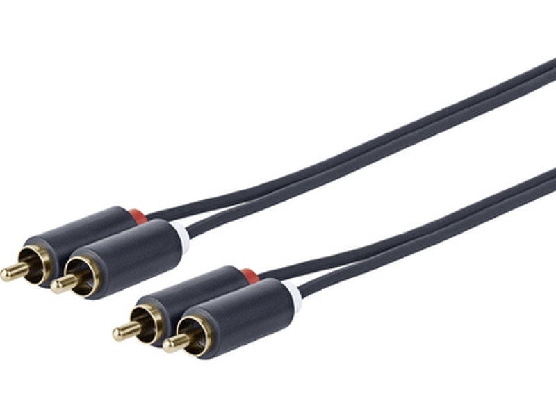 VivoLink PRORCARCA0.5 0.5м 2 x RCA 2 x RCA Черный аудио кабель
