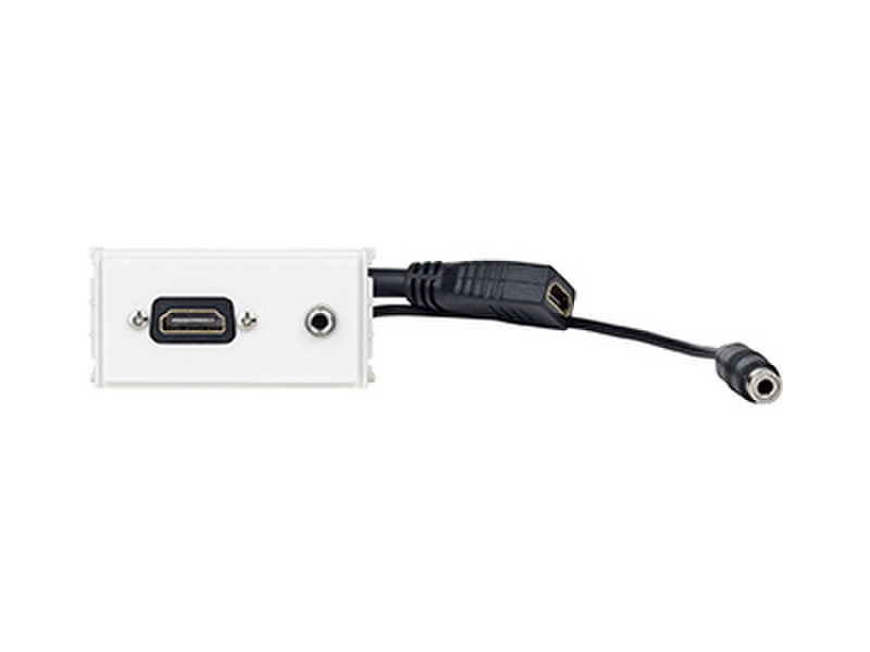 VivoLink WI221276 HDMI + 3.5mm White socket-outlet