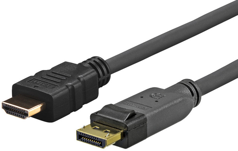 VivoLink 1.0m Displayport - HDMI 1m DisplayPort HDMI Black