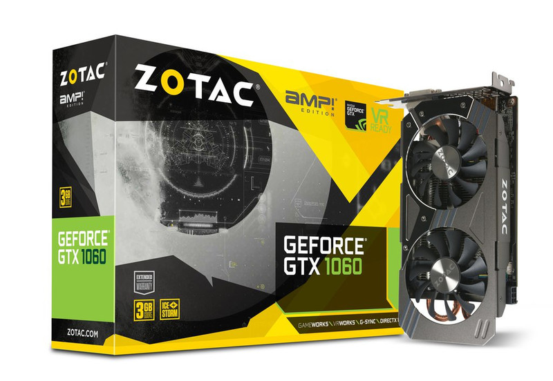 Zotac GeForce GTX 1060 AMP GeForce GTX 1060 3ГБ GDDR5