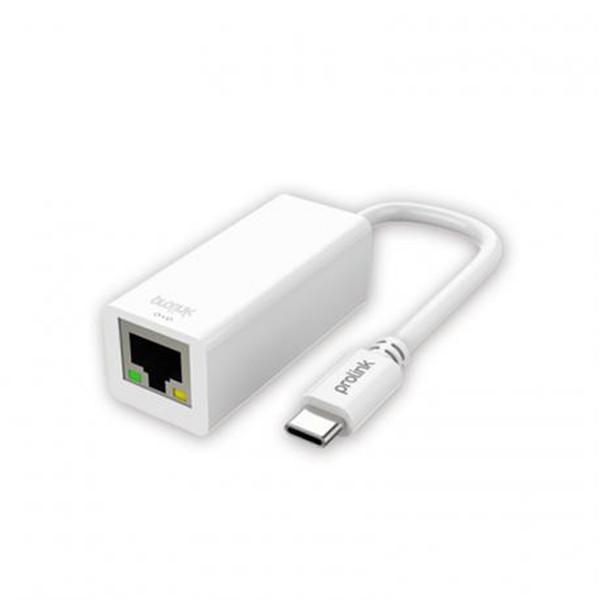 PROLINK MP402 USB-C RJ-45 Белый кабельный разъем/переходник