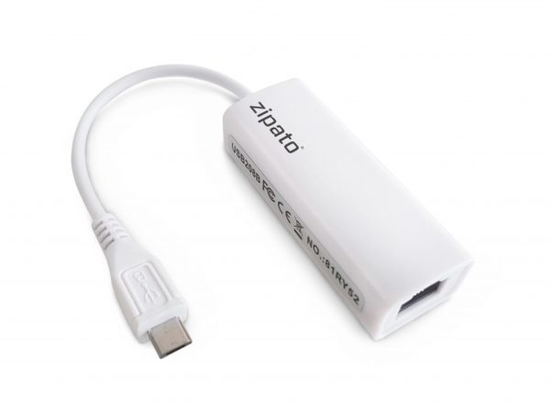 Zipato IN-RTL8152 USB 2.0 RJ-45 Белый кабельный разъем/переходник