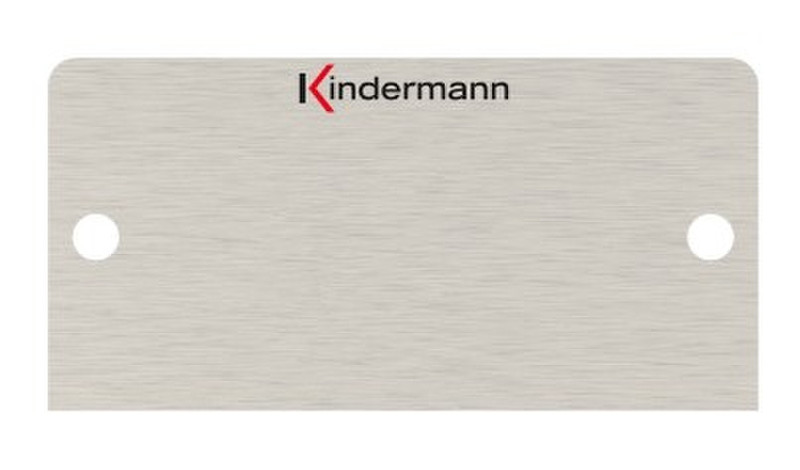 Kindermann 7451000400 Stainless steel switch plate/outlet cover