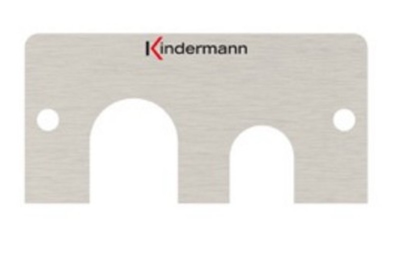 Kindermann 7451000444 Stainless steel switch plate/outlet cover