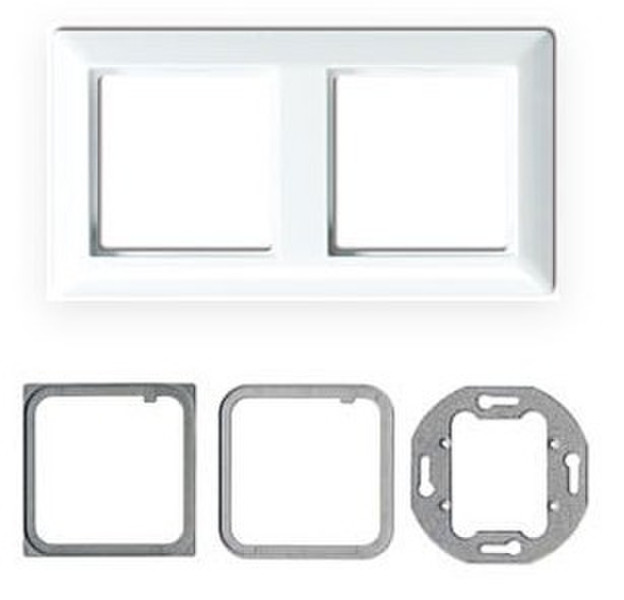 Kindermann 7441000022 White switch plate/outlet cover