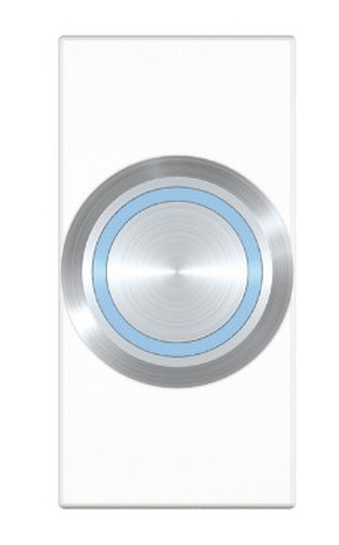 Kindermann 7464000443 Blue,Stainless steel,White socket-outlet