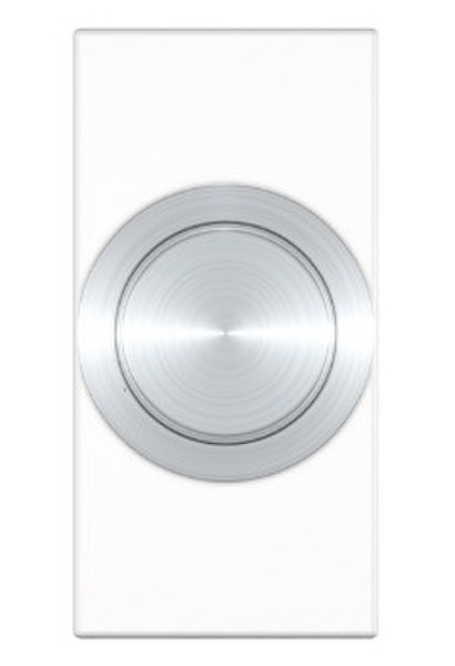 Kindermann 7464000442 Stainless steel,White socket-outlet