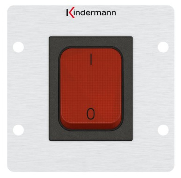 Kindermann 7444000200 Алюминиевый, Красный розетка