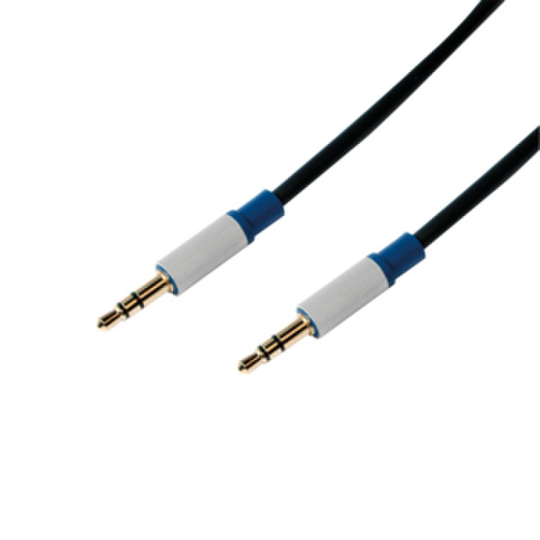 LogiLink BASC30 3m 3.5mm 3.5mm Schwarz, Blau, Grau Audio-Kabel
