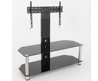 AVF Glass / Tube Corner Pedestal TV Stand
